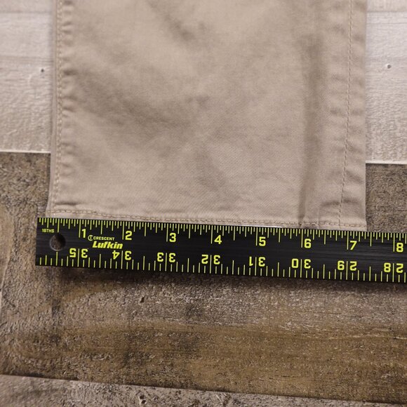 AG Adriano Goldschmied Everett Slim Straight Jeans Men’s 33x32 Khaki Stretch - Picture 10 of 14